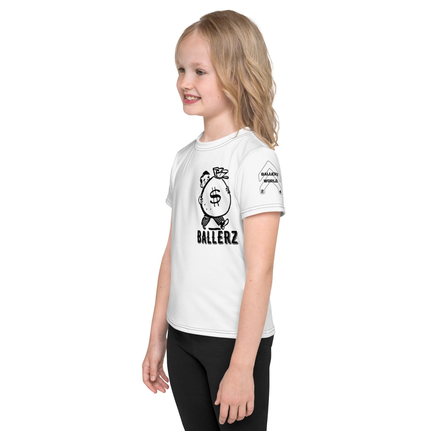 BALLERZWORLD Kids crew neck t-shirt!!