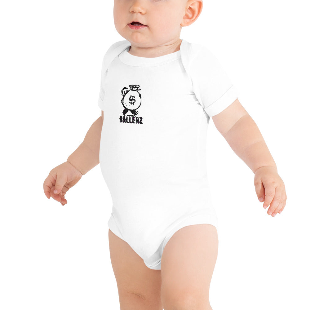 BALLERZWORLD Baby short sleeve one piece!!