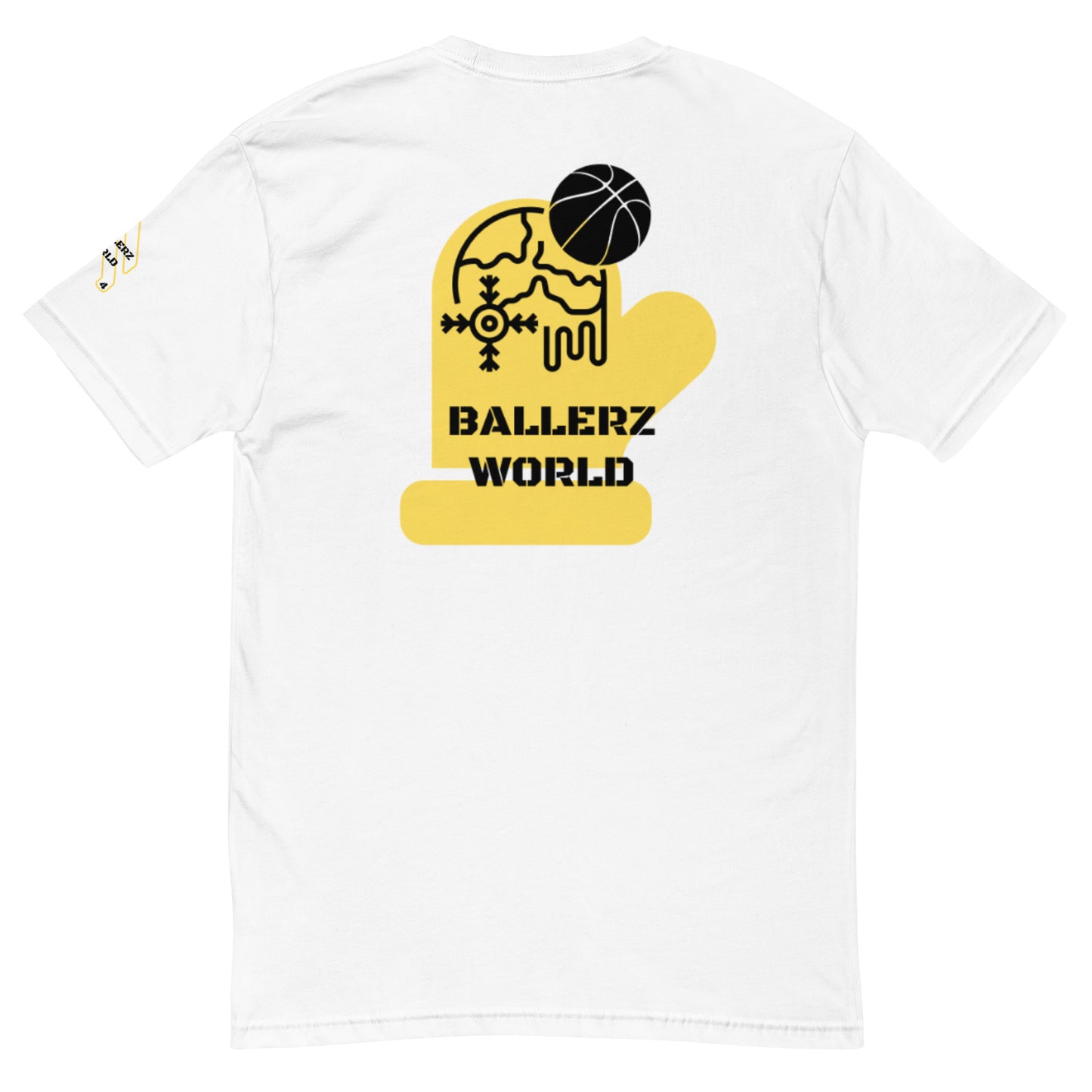 BALLERZWORLD YELLOW MITTEN Short Sleeve T-shirt!!