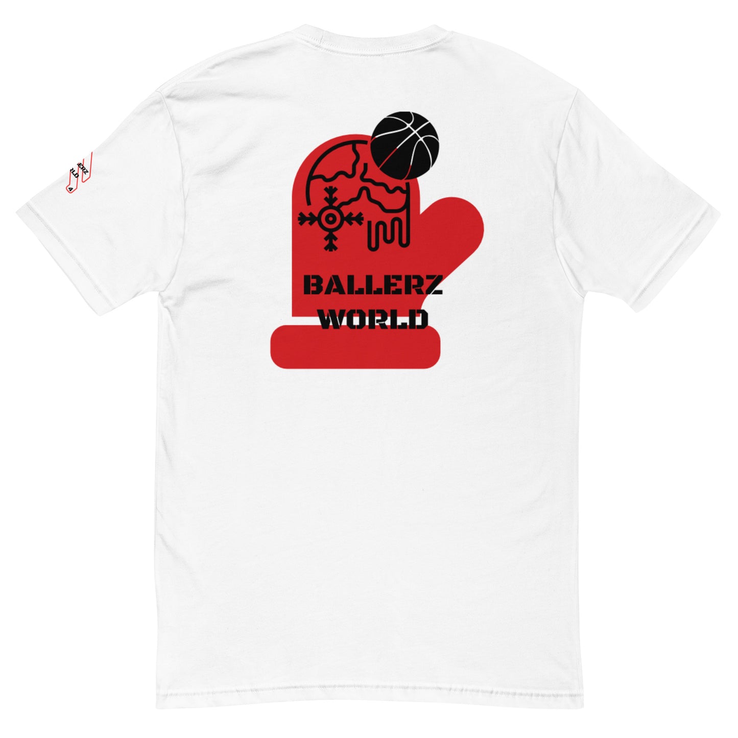 BALLERZWORLD RED MITTEN Short Sleeve T-shirt!!