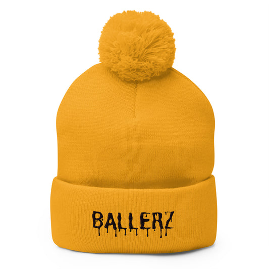 BALLERZWORLD BALLERZ Pom-Pom Beanie!!