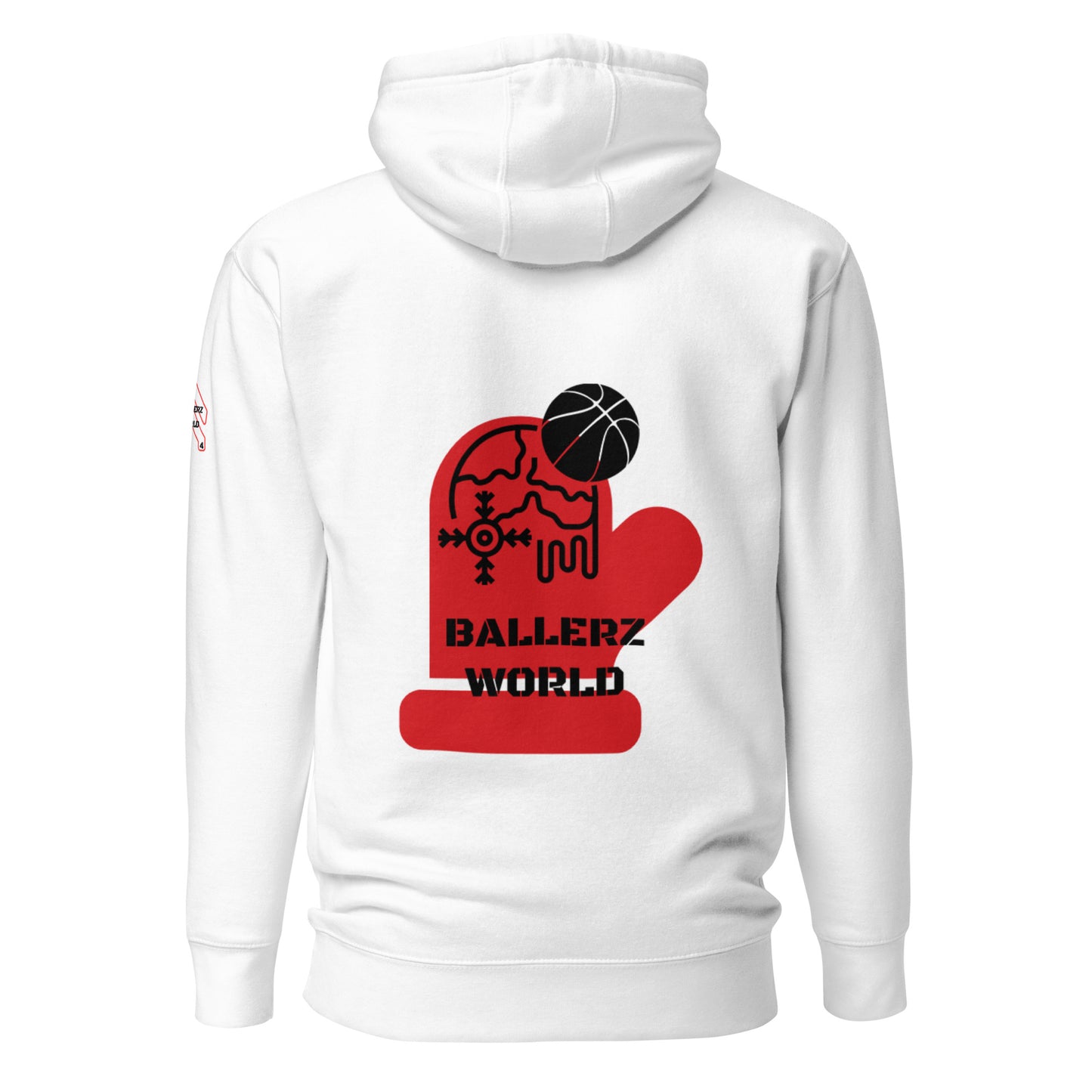 BALLERZWORLD RED MITTEN Hoodie!!